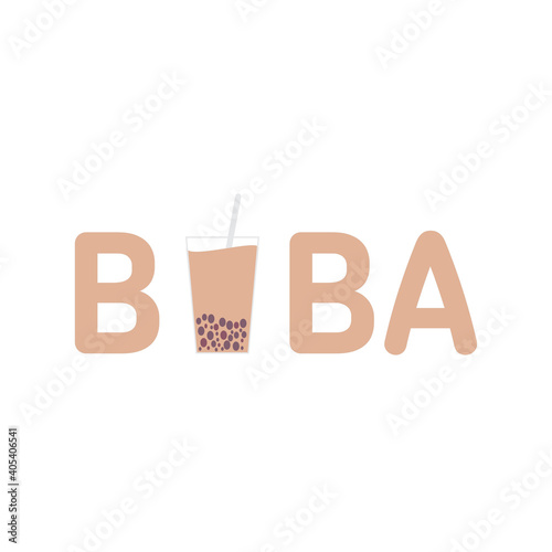 Boba bubble milk tea title