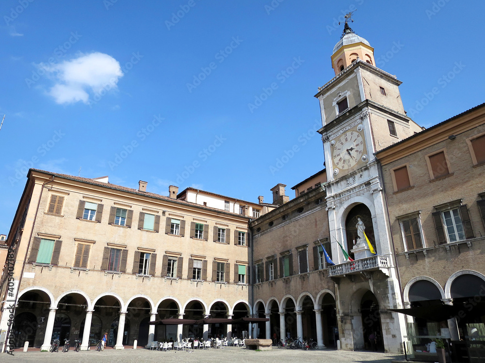 The Communal Palace, currently the City Hall of Modena in Modena, ITALY