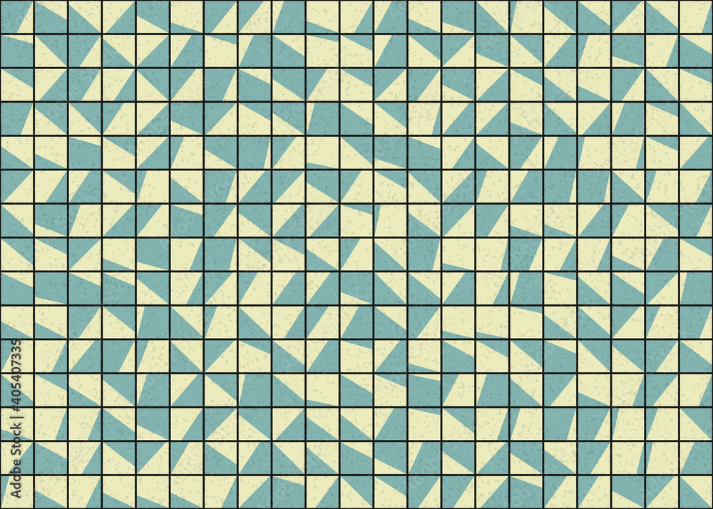 Fototapeta premium Abstract Geometric Pattern generative computational art illustration