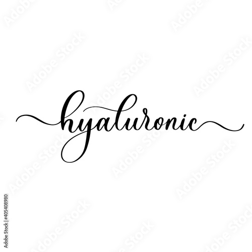 Hyaluronic Acid Moisturizing Serum ads. Vector Illustration with Serum container.