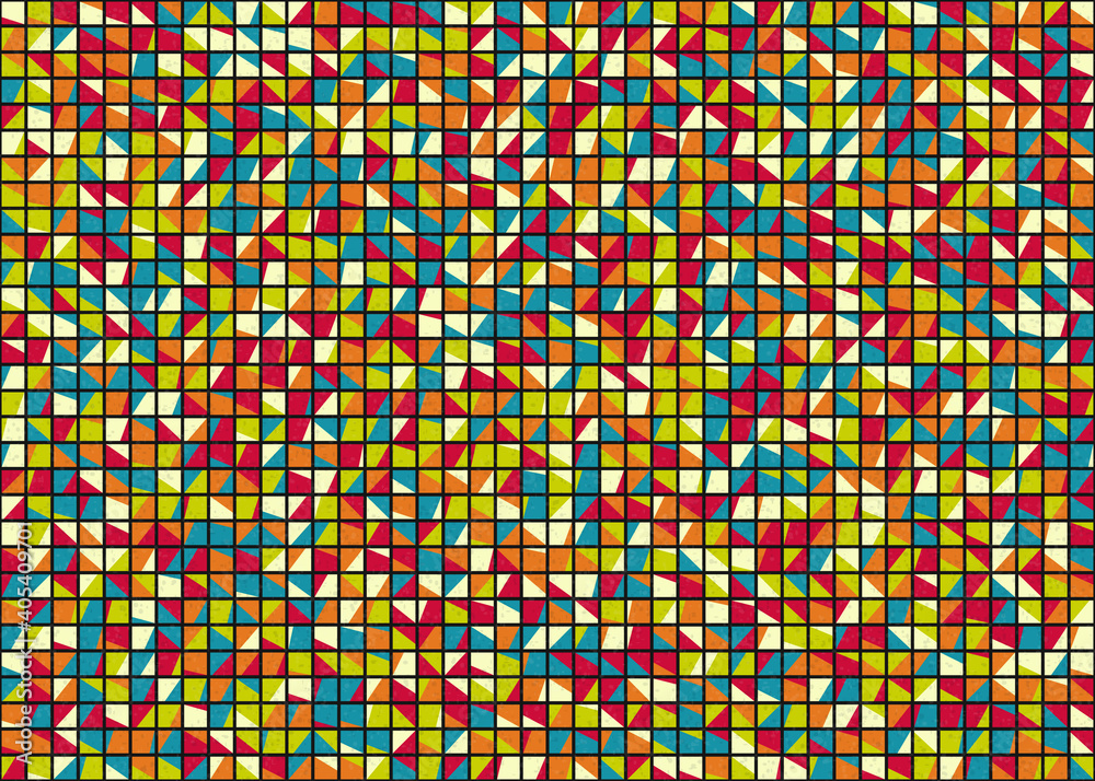 Obraz premium Abstract Geometric Pattern generative computational art illustration