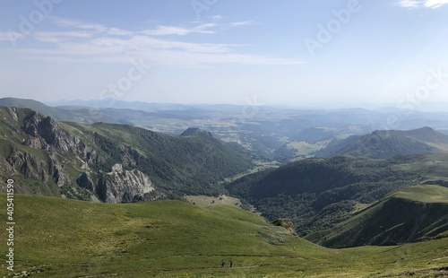 vue aérienne de la vallée de Chaudefour, puy-de-Sancy, Auvergne, France