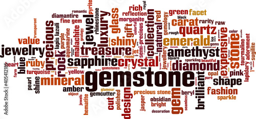 Gemstone word cloud
