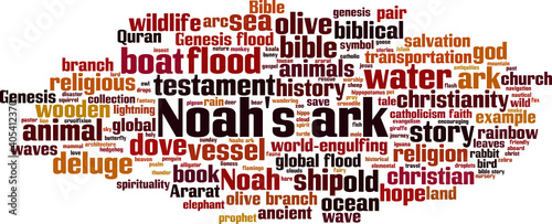 Noah's ark word cloud
