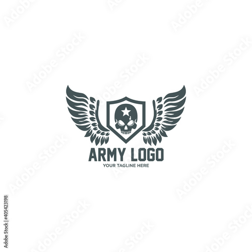 Army Skull E Sport Logo 