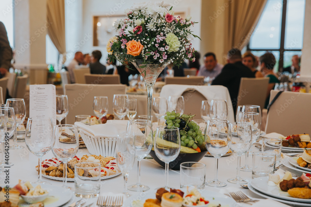 Beautiful wedding decoration at reception. Beautiful wedding decoration at reception.