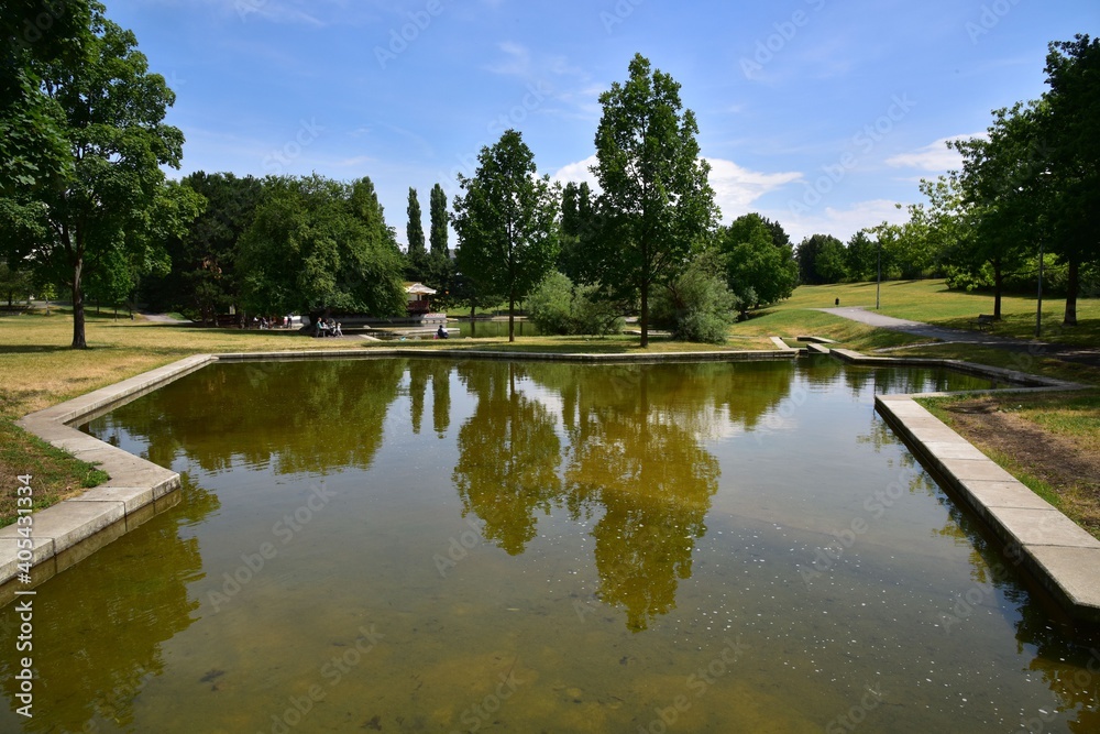 The Friendship Park in Prague 9 was built in 20th century to bring water and nature into the city.