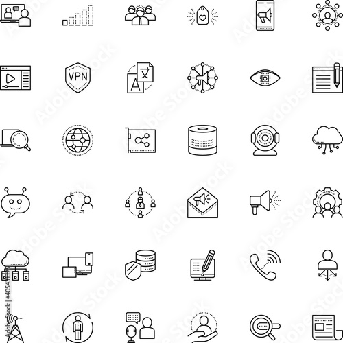 communication vector icon set such as: ball, answer, headlines, panel, course, foreign, comment, give, note, revenue, address, affiliate, envelope, settings, entrepreneur, wire, dictionary, wi