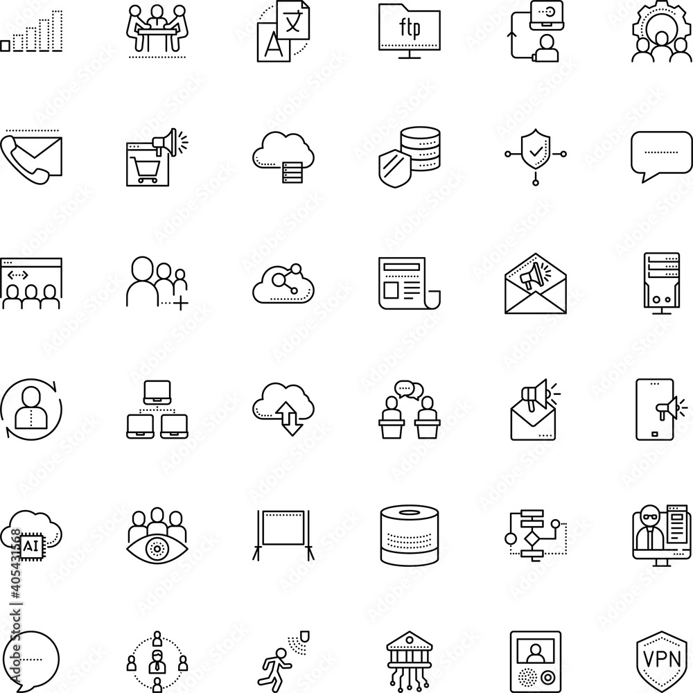 communication vector icon set such as: engine, infrared, doorbell, program, png, indicator, object, letter, eye, badge, menu, motion, remote, dispute, transaction, key, shopping, staff, exchange