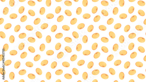 Soy bean pattern vector. soy bean on white background. wallpaper.