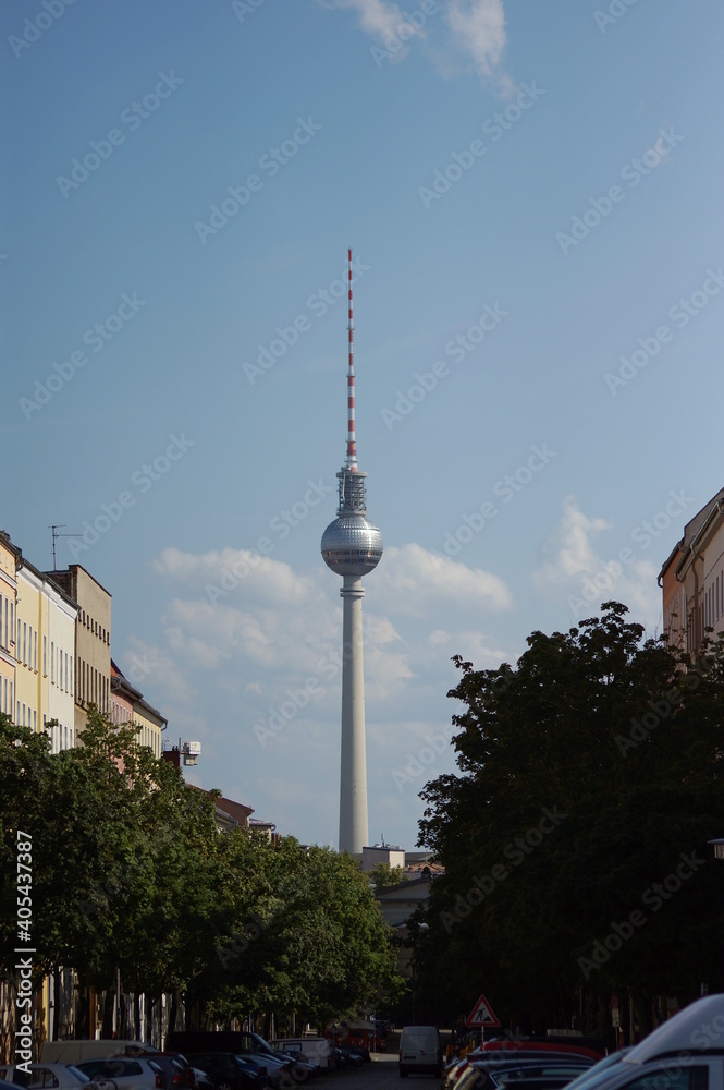Naklejka premium TV tower in berlin, germany.