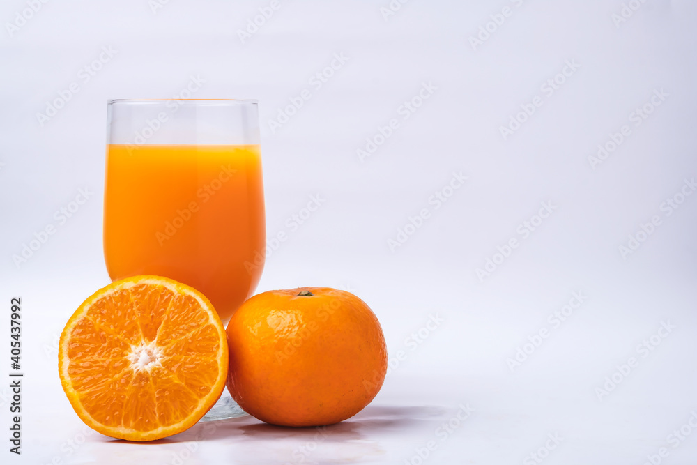 Orange juice isolated on white background Orange juice isolated on white background