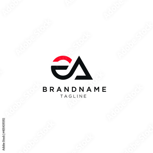 Alphabet letters Initials Monogram logo EA, EA, E and A