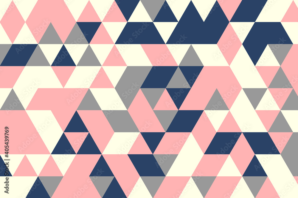 abstract triangle pattern, faded colors