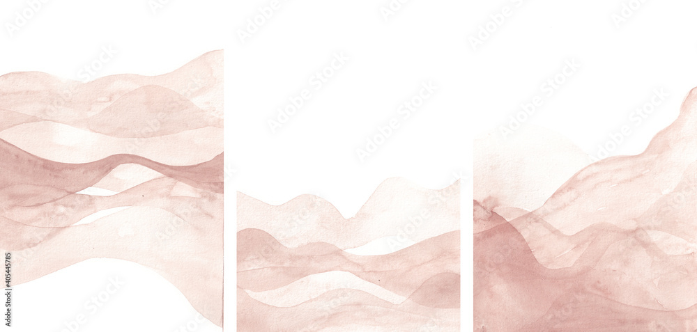 Fototapeta premium abstract brown watercolor paintings with different pressure mixtures. layered paintings overlap with beautiful compositions. art backgrounds for design elements, prints, posters, textures, etc.