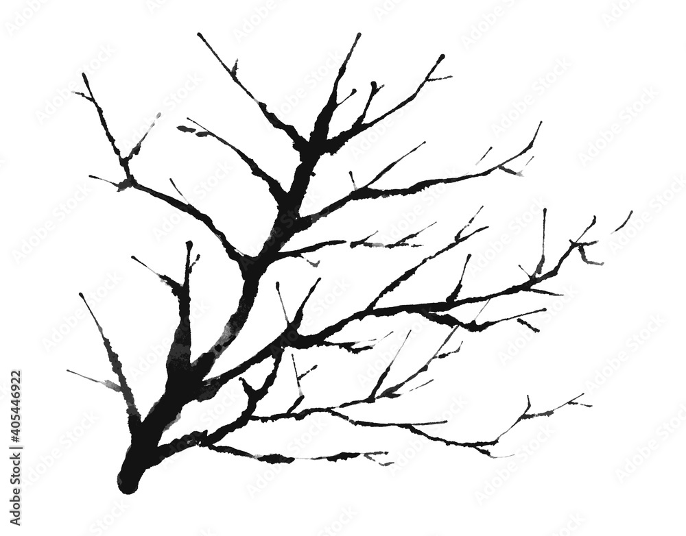 silhouette illustration of a dead tree silhouette illustration of a dead tree