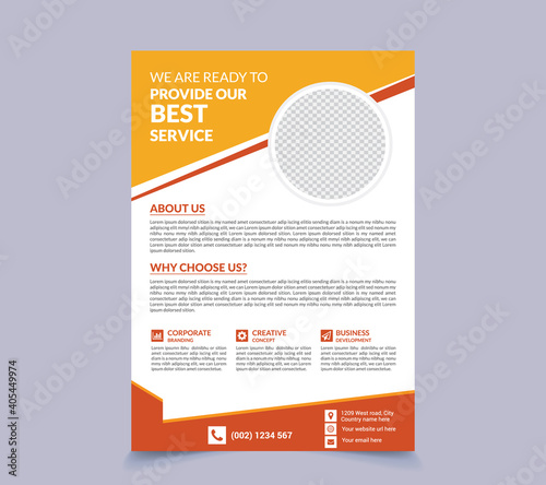 Business Corporate Modern Flyer Design Template