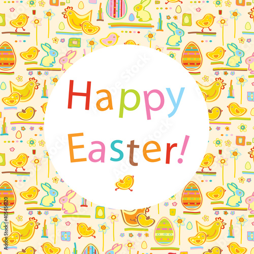 Vector Happy Easter card!