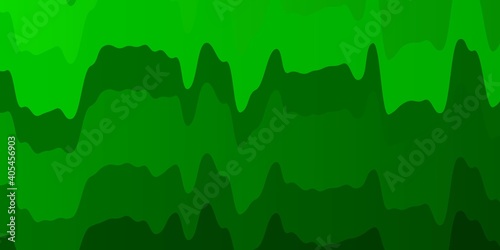 Light Green vector backdrop with curves.