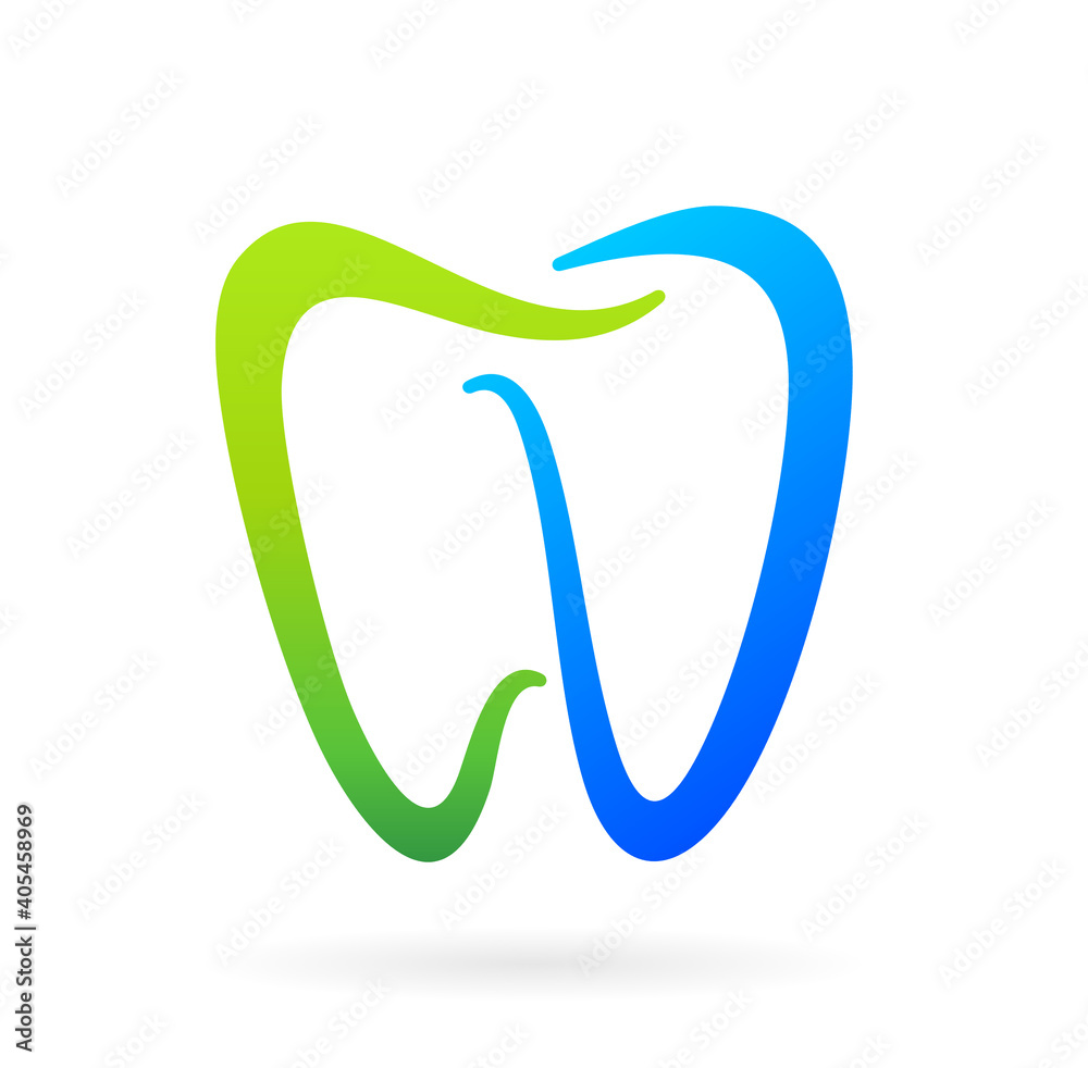 dental clinic logo with letter c and d that formed tooth concept dental clinic logo with letter c and d that formed tooth concept