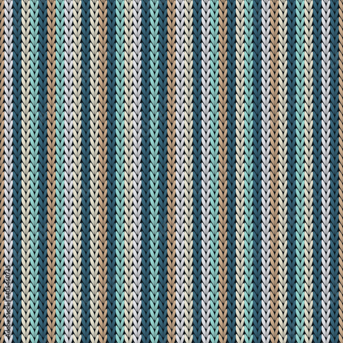 Fluffy vertical stripes knitted texture geometric