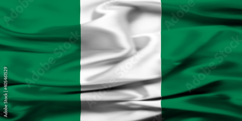Fotografie Bandiera della Nigeria