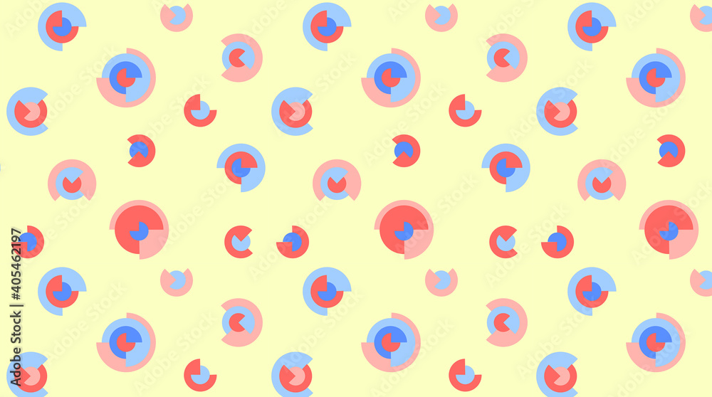 Abstract colored geometric pattern background. Wallpaper with modern pastel design. Line yellow blue circle diagram. Digital business square texture illustration Abstract colored geometric pattern background. Wallpaper with modern pastel design. Line yellow blue circle diagram. Digital business square texture illustration