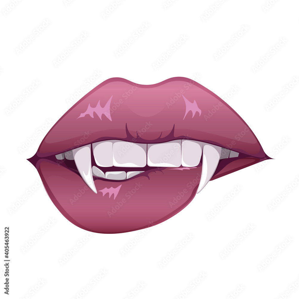 Vampire mouths and teeth vector of Halloween horror holiday monsters. Vector illustration EPS10 Vampire mouths and teeth vector of Halloween horror holiday monsters. Vector illustration EPS10