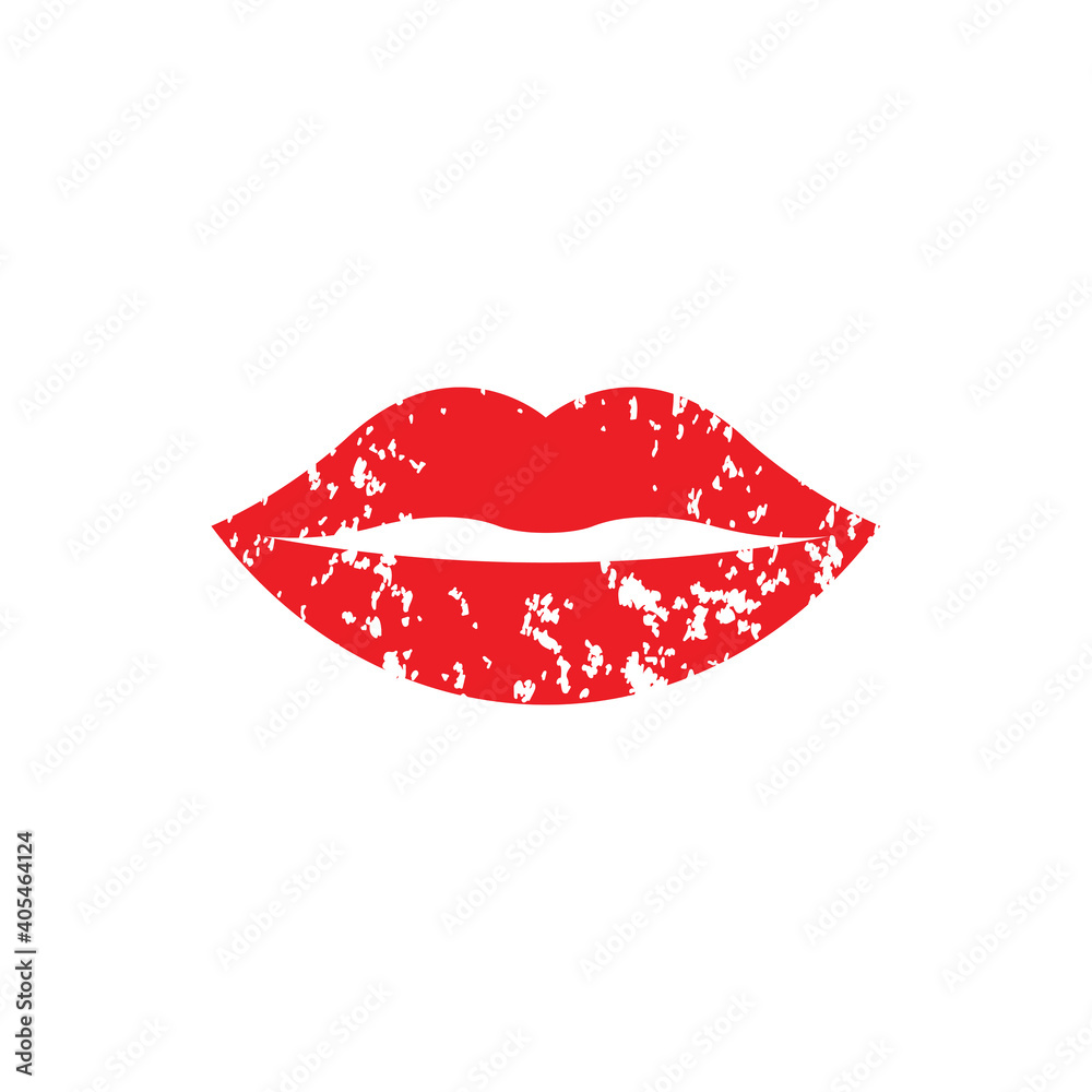 lips - vector icon red woman lips sign lips - vector icon red woman lips sign