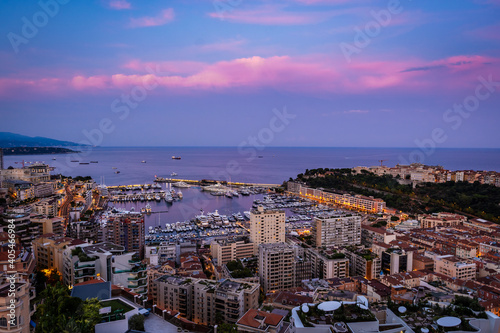 Rooftop View Port of Monaco at Dusk  © Josh