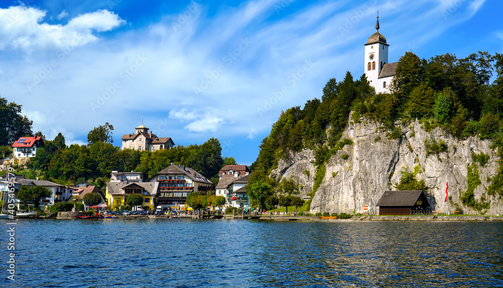 Obraz premium Traunkirchen am Traunsee, Austria