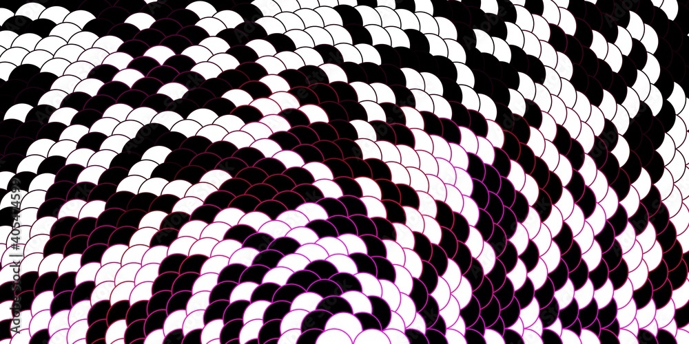 Dark Pink vector texture with circles.