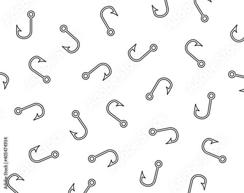 fishing hook pattern- vector illustration