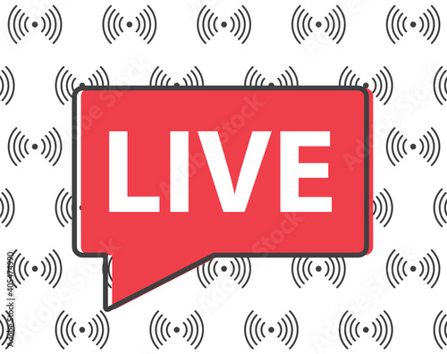 live streaming concept- vector illustration