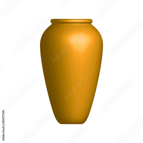 Long Blank Empty Showcase Display With Retail Shelves. Perspective View 3D. Illustration Isolated On White Background. Mock Up Template Ready For Your Design. Product Advertising. Vector EPS10