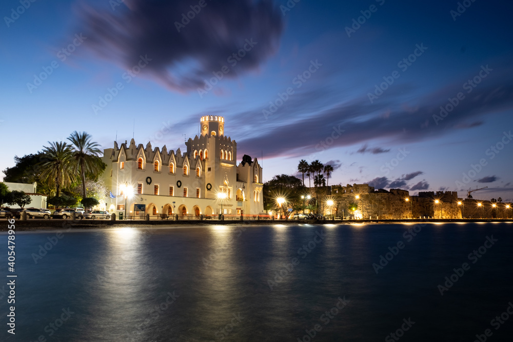 Obraz premium Kos island seafront, greece, winter