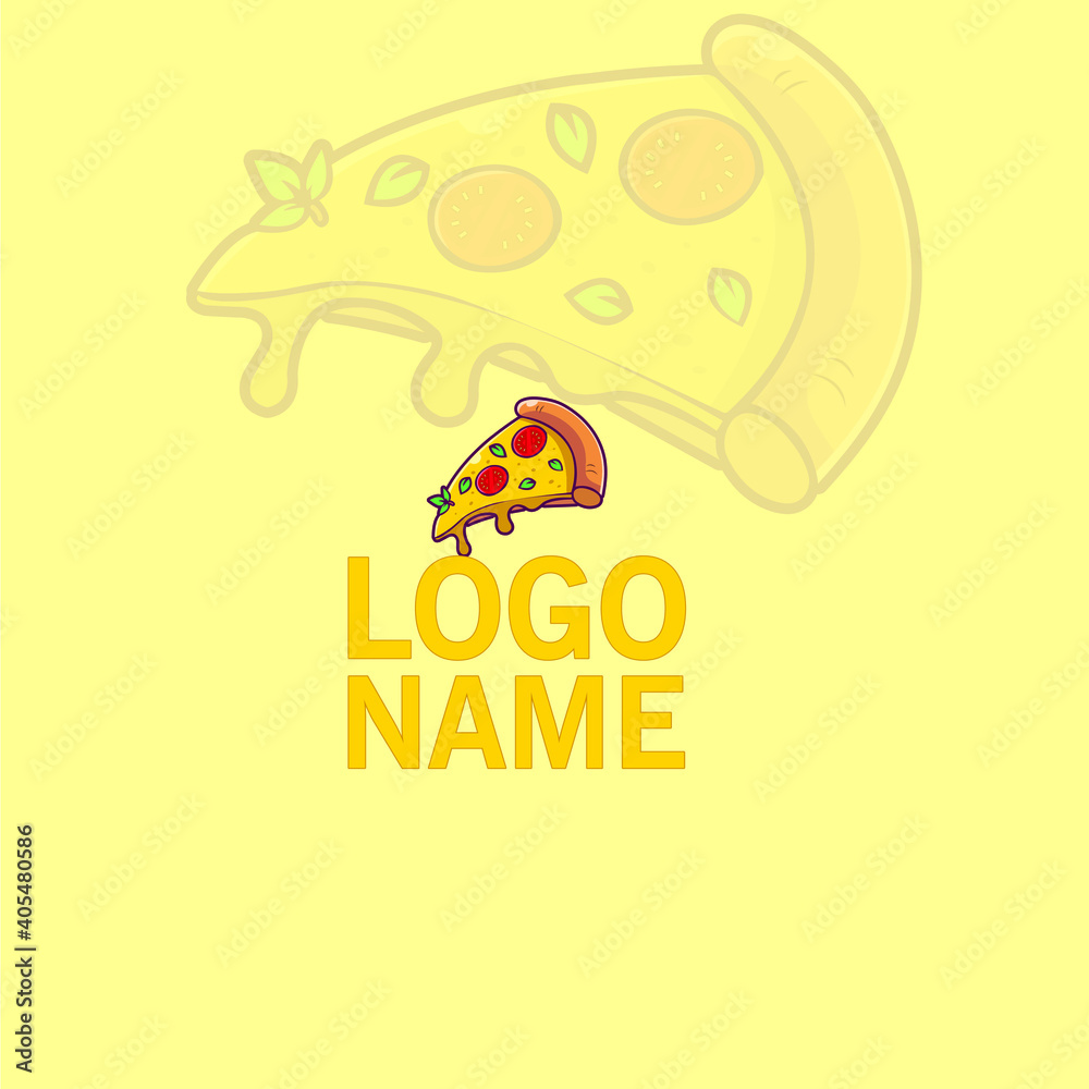 Pizza slice for restaurant design, Pizza logo design icon - VECTOR Pizza slice for restaurant design, Pizza logo design icon - VECTOR