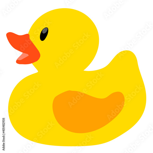 Yellow rubber duck baby bath toy