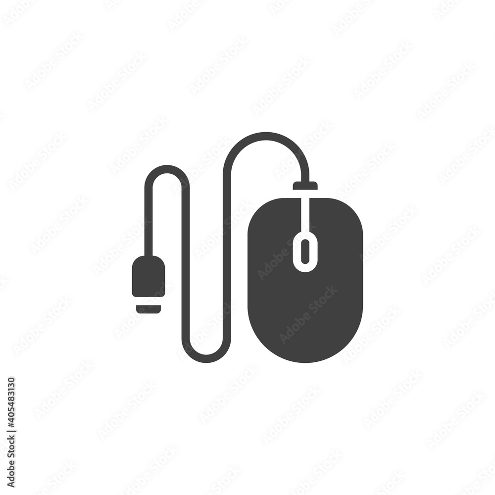 Computer mouse vector icon. filled flat sign for mobile concept and web design. Wired Mouse glyph icon. Symbol, logo illustration. Vector graphics Computer mouse vector icon. filled flat sign for mobile concept and web design. Wired Mouse glyph icon. Symbol, logo illustration. Vector graphics