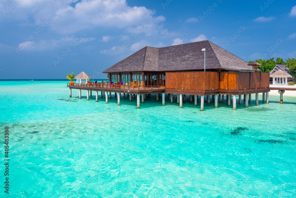 Maldivian landscape at a sunny day, Maldives