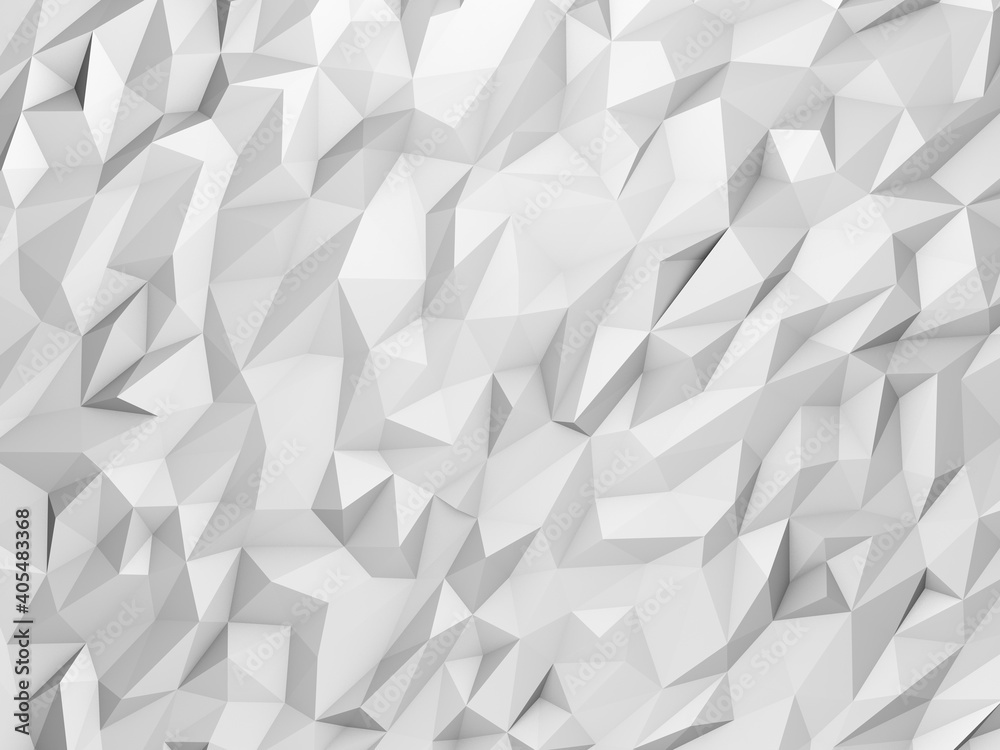 3D monochrome unfold triangle geometric background 3D monochrome unfold triangle geometric background