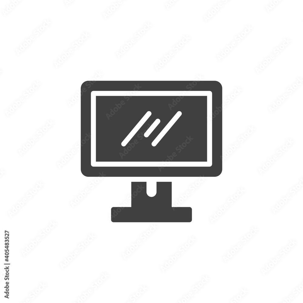 Computer screen vector icon. filled flat sign for mobile concept and web design. Computer monitor glyph icon. Symbol, logo illustration. Vector graphics Computer screen vector icon. filled flat sign for mobile concept and web design. Computer monitor glyph icon. Symbol, logo illustration. Vector graphics