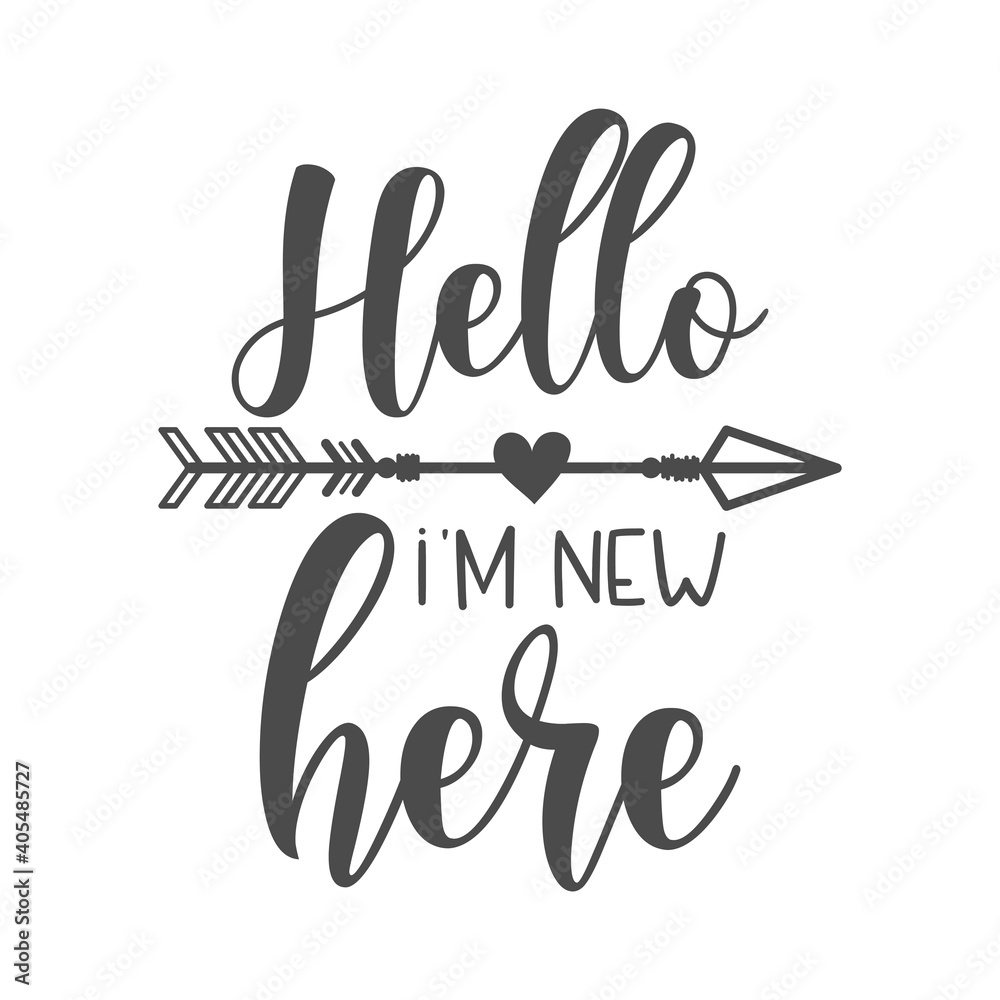 Stockvector Hello I m New Here Funny Slogan Inscription Vector Baby stockvector-hello-i-m-new-here-funny-slogan-inscription-vector-baby