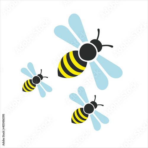 a collections of bee illustration.