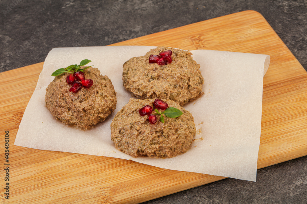 Georgian cuisine - pkhali from beans Georgian cuisine - pkhali from beans