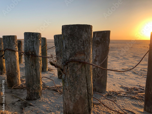 fence on the beach