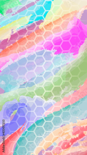 Watercolor stains