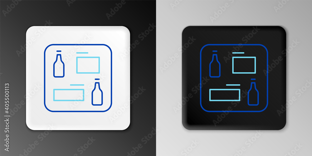 Line Beer menu icon isolated on grey background. Beer restaurant brochure. Colorful outline concept. Vector. Line Beer menu icon isolated on grey background. Beer restaurant brochure. Colorful outline concept. Vector.