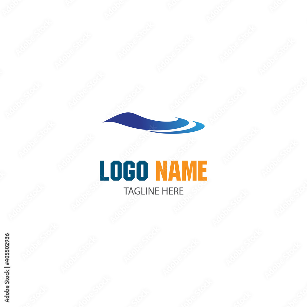 Waves Logo Template vector symbol Waves Logo Template vector symbol