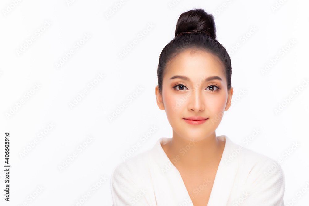 Happy beauty asian woman has beauty facial skin and heathy skin Portrait attractive young asia girl Pretty young lady has perfect facial skin Cosmetology beauty concept isolated on white, copy space Happy beauty asian woman has beauty facial skin and heathy skin Portrait attractive young asia girl Pretty young lady has perfect facial skin Cosmetology beauty concept isolated on white, copy space